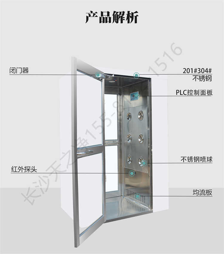 長(zhǎng)沙天之凈外冷板凈化風(fēng)淋室-結(jié)構(gòu)解析